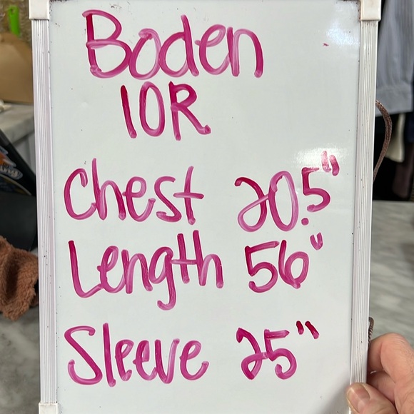 BODEN Maxi Shirt Dress in Almond Pink Square Geometric Size 10R - Picture 11 of 15